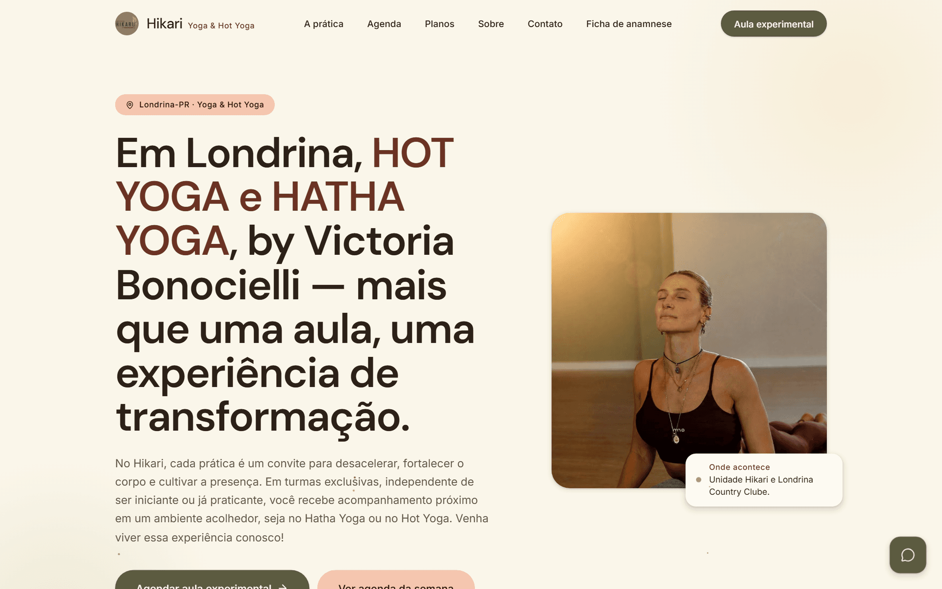 Site do Studio Hikari, feito pela SalomaoTech